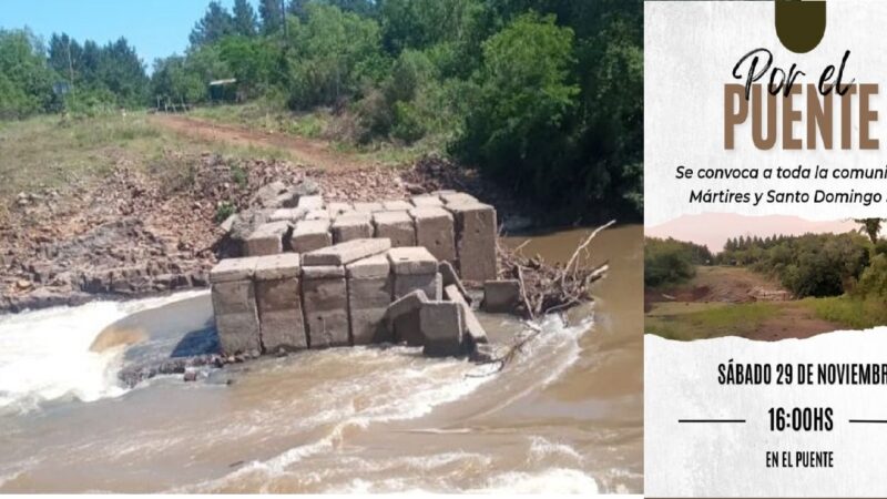 Vecinos se movilizan por la construcción del puente que une Mártires y Santo Domingo