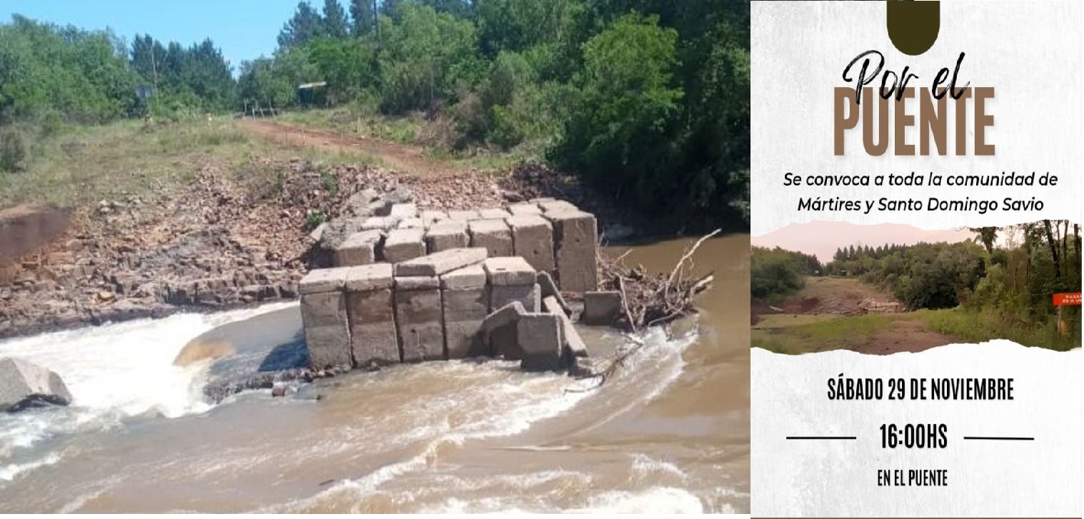 Vecinos se movilizan por la construcción del puente que une Mártires y Santo Domingo