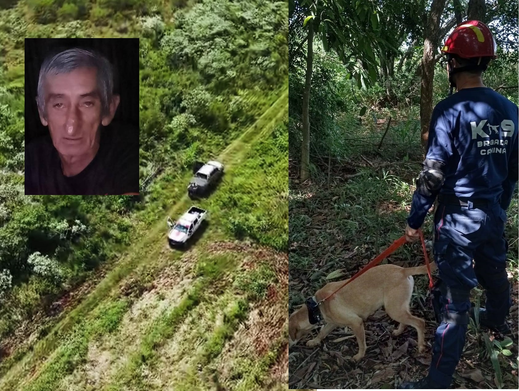 Se sumaron perros y drones, pero no hay novedades de Osvaldo Villalba a una semana de su desaparición