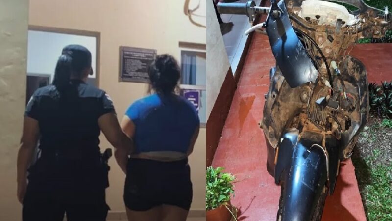 Una mujer amenazó, lesionó y destruyó la moto de su pareja con una azada en Campo Viera