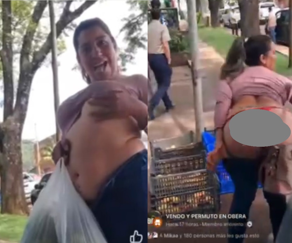 Comerciantes repudian accionar de una mujer violenta y exhibicionista: “Muestra el c… y las t… y se hace la loca”
