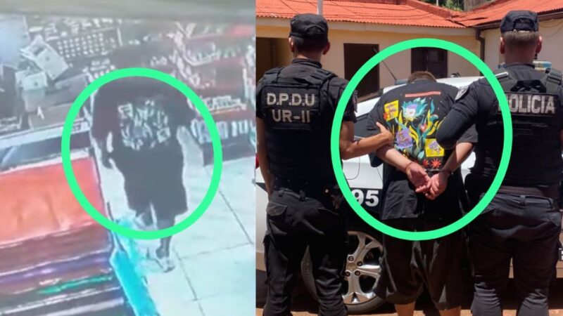 Mechero posadeño vino a robar a Oberá y terminó preso