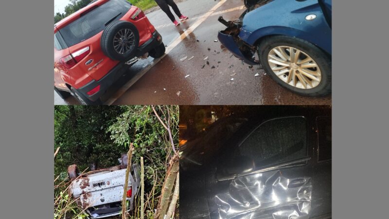 Tarde accidentada en Oberá y la zona: despistes y choques, pero sin heridos graves