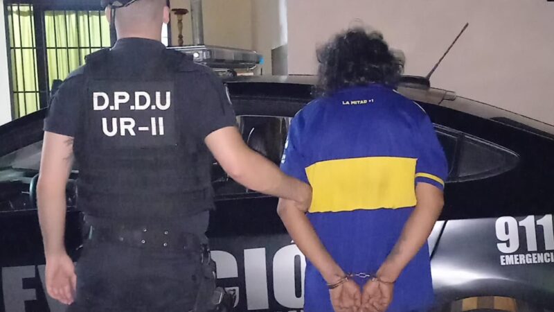 Boquense pichado andaba molestando y terminó preso