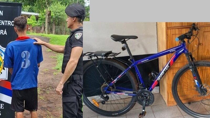 “Chicha” le robó la bici a un policía y terminó preso