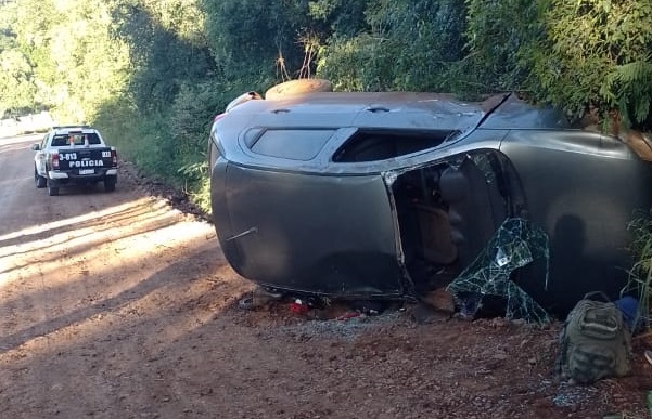 Vuelco con suerte en Campo Viera