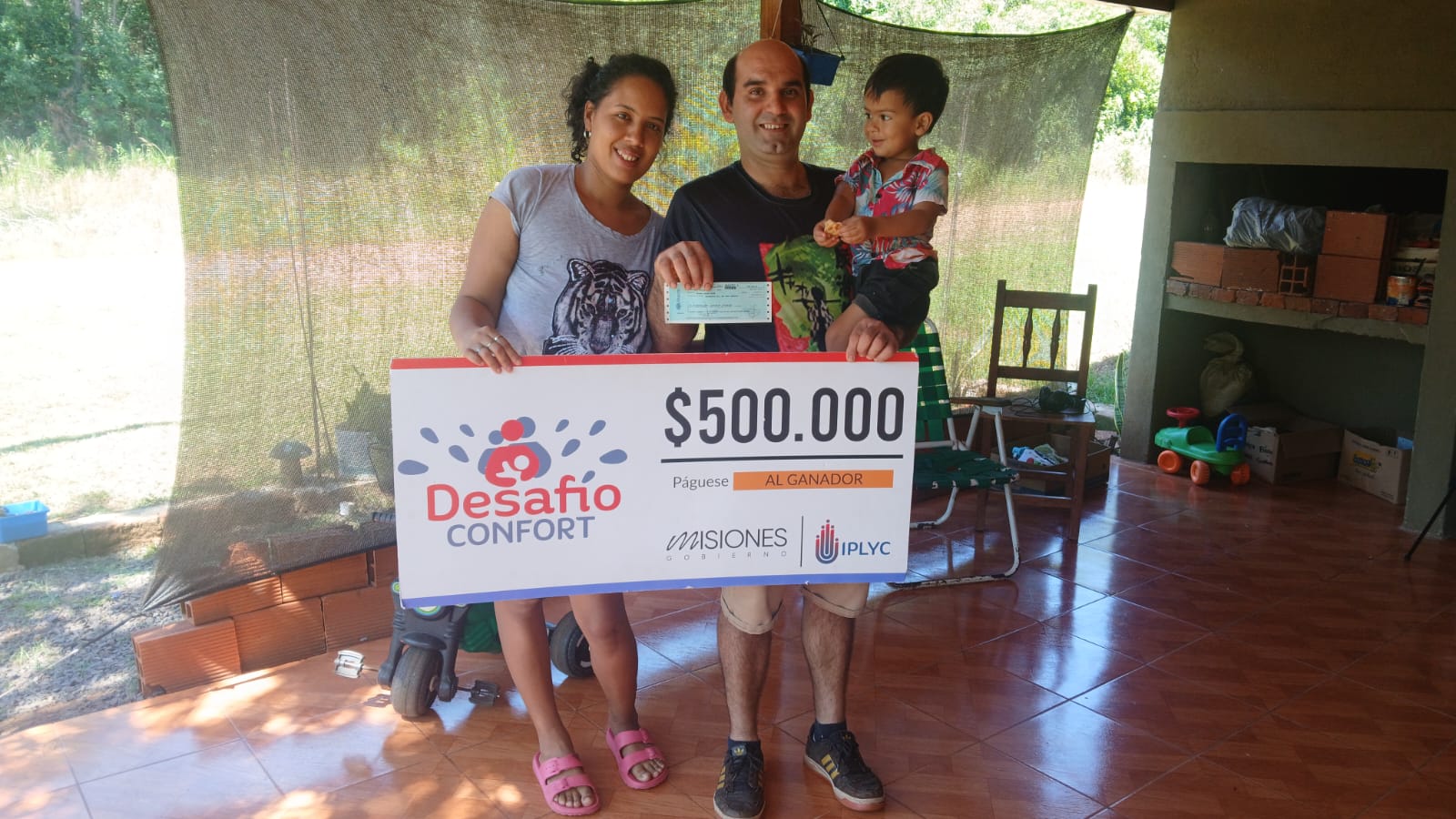 Con el premio de Desafío comprará una motosierra para trabajar en la chacra