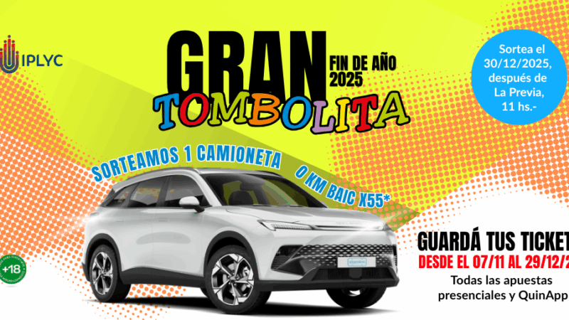 Se aproxima el sorteo de la Tombolita para arrancar el 2026 sobre ruedas