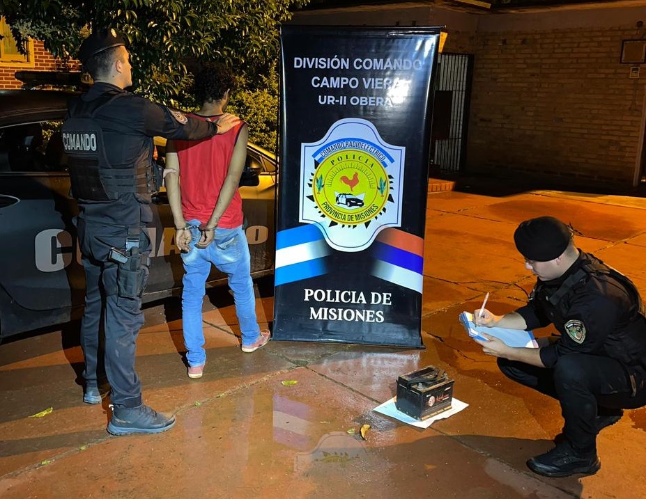 Comando de Campo Viera detuvo a un delincuente que estaba prófugo