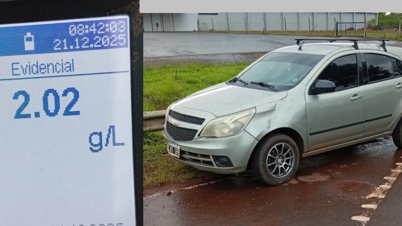 Manejaba con 4 veces más alcohol en sangre que lo permitido: preso por irresponsable