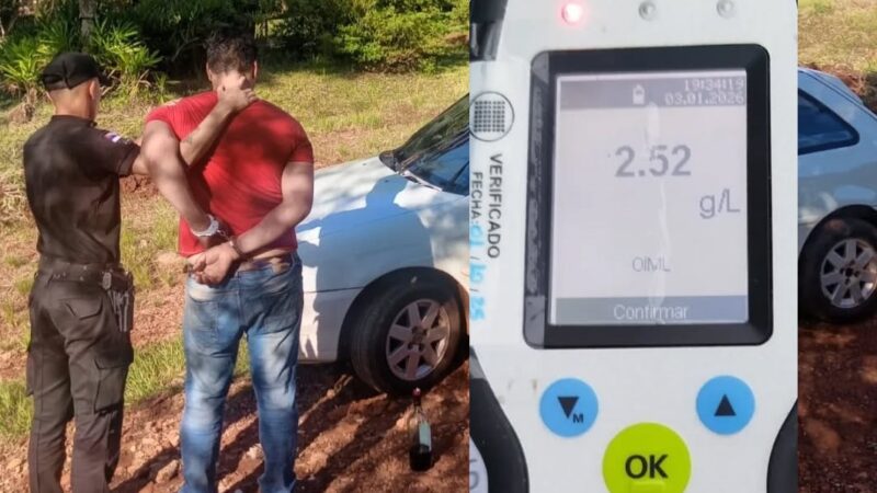 Fue a molestar a su ex, incumplió la restricción y manejaba borracho: completito el muchacho