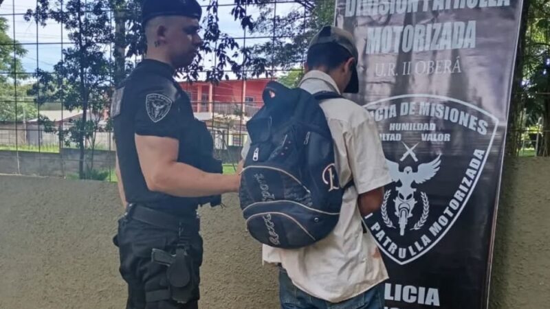 Fue a la obra, pero para robar herramientas: terminó preso