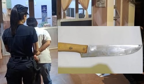 Perdida en la adicción, amenazó de muerte y quiso lastimar con un cuchillo a su propia hija