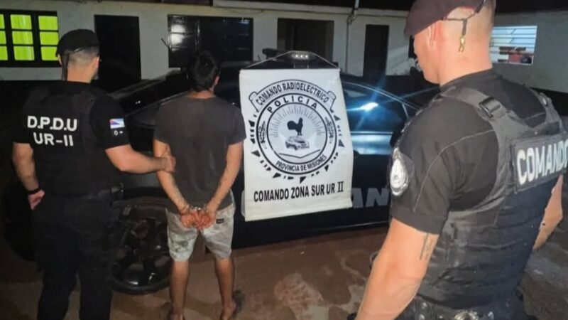 Conocido ladrón obereño golpeó a su pareja, a su hija y escapó: otra vez preso (por un rato)