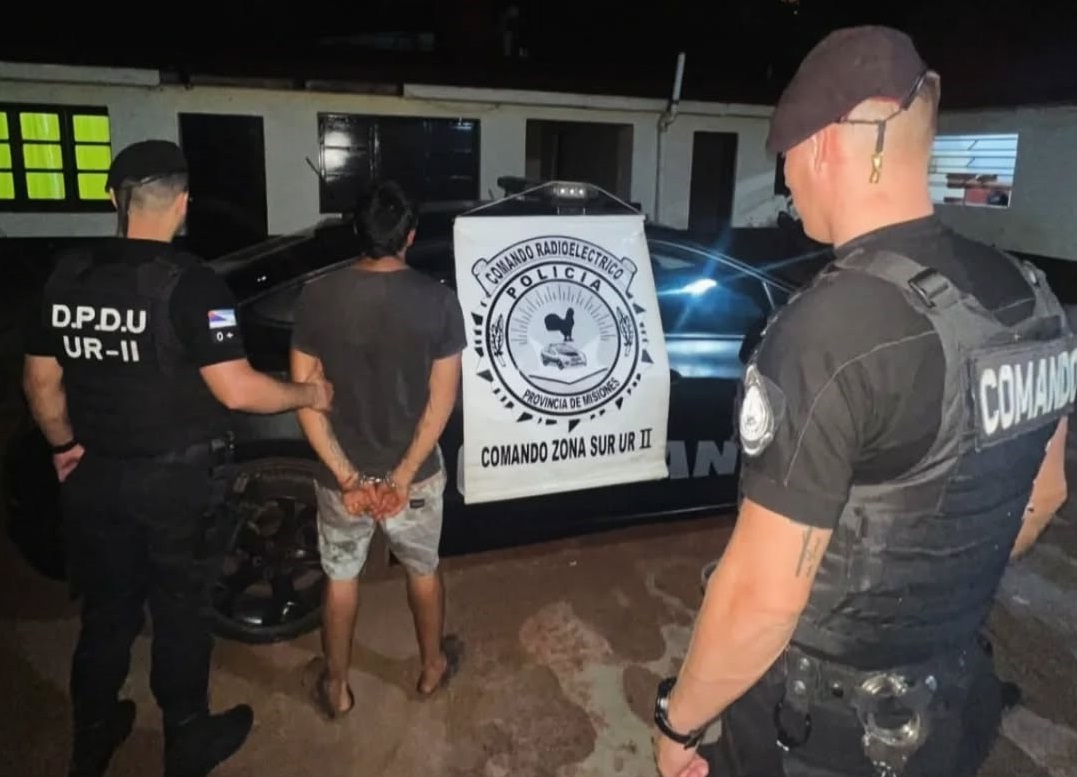 Conocido ladrón obereño golpeó a su pareja, a su hija y escapó: otra vez preso (por un rato)