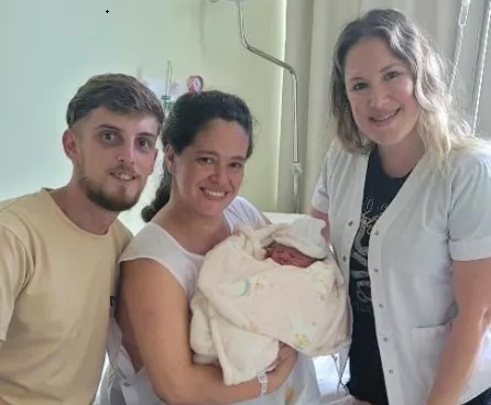 Tenía que ser de Oberá el primer recién nacido de 2026: la hermosa Victoria Lucía  