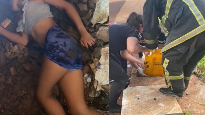 Horror en barrio Gunther: rescataron a una menor inconsciente dentro de una alcantarilla