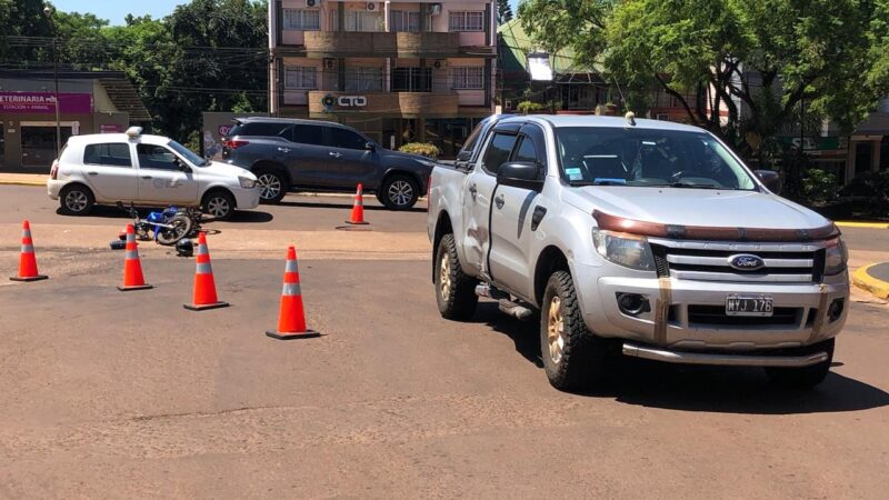 Motociclista lesionado tras choque con una Ranger conducida por un gendarme