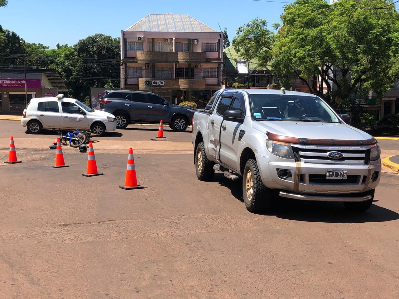 Motociclista lesionado tras choque con una Ranger conducida por un gendarme
