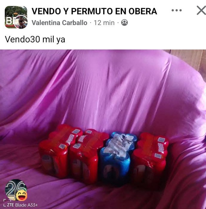 Insólitas y variadas ofertas por latas de cerveza tras el saqueo del camión en Villa Vick de Oberá
