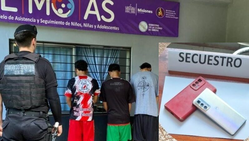 Demoraron a tres menores por el robo con cuchillo a otro chico en barrio Krause