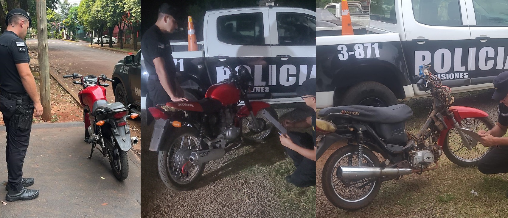 Operativo “ácido fólico”: secuestraron tres motos por ruidos molestos y falta de papeles