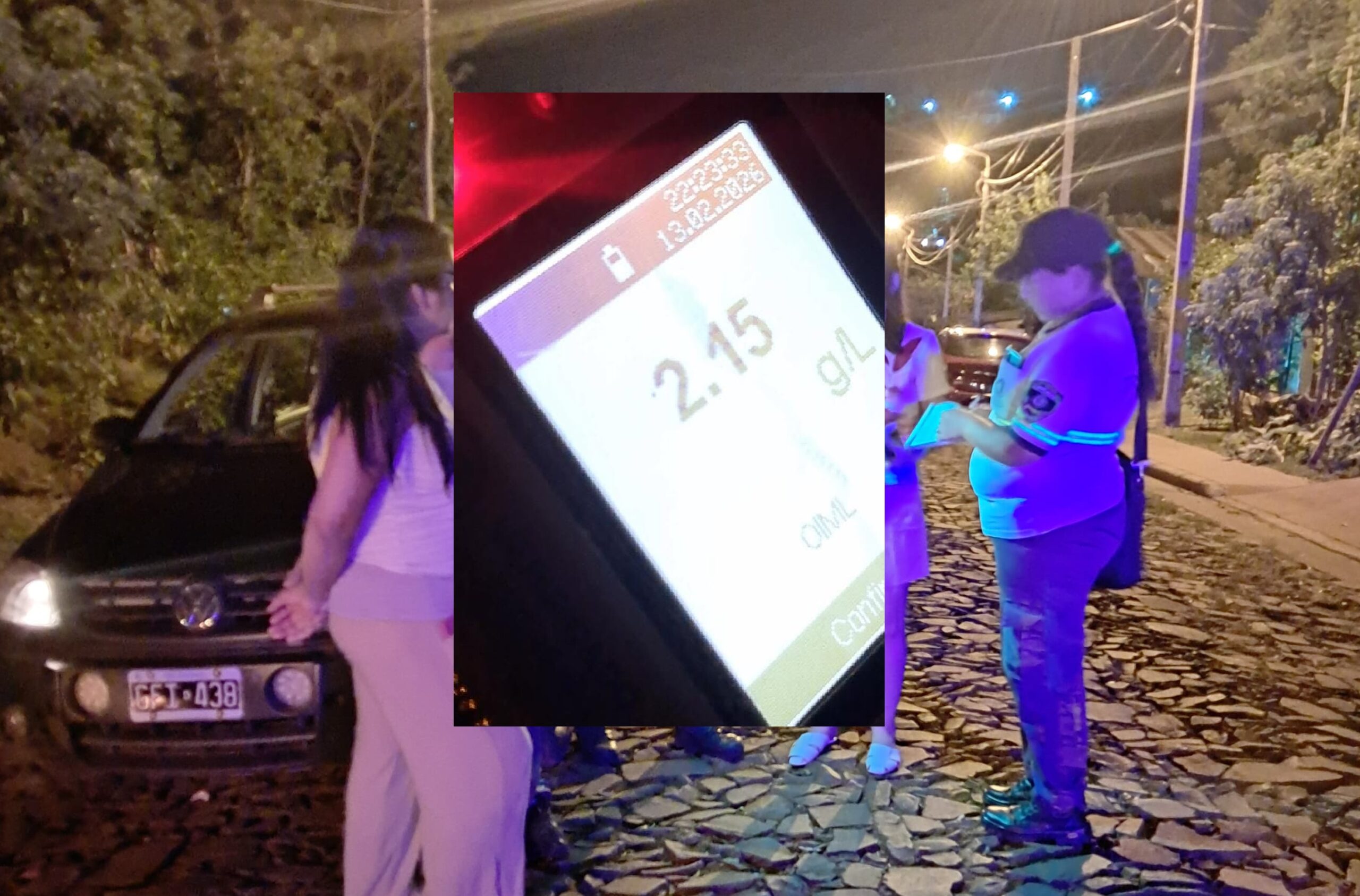 Borracho se quedó dormido en el auto, llamaron a la Policía y le aplicaron la multa