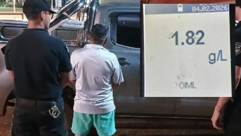 Vino de vacaciones desde Buenos Aires  y lo detuvieron manejando borracho