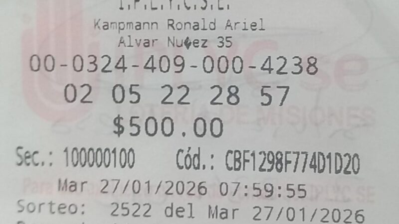 Con el mayor premio de la Mini Poceada se tomará un descanso en familia