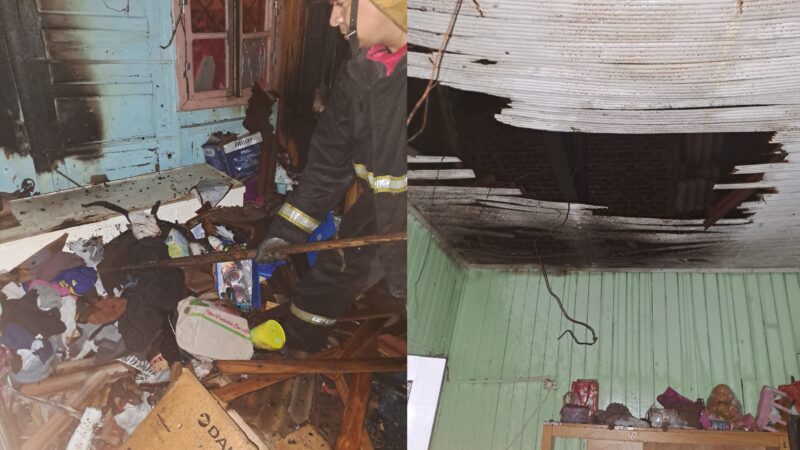 Jubilada padeció el incendio de su casa por un desperfecto eléctrico  