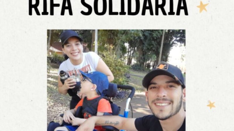 Rifa solidaria para ayudar a Valentino, un nene obereño con síndrome de West