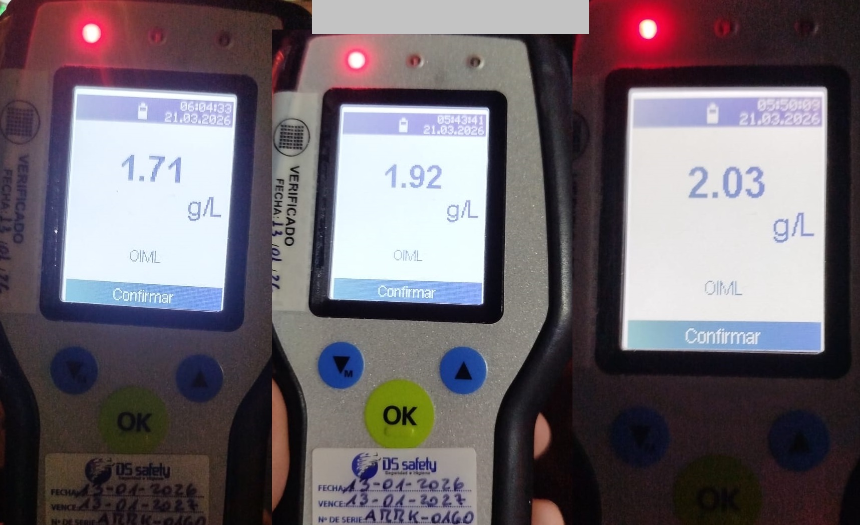 Borrachos al volante: 15 conductores dieron positivo el test de alcoholemia en la noche obereña