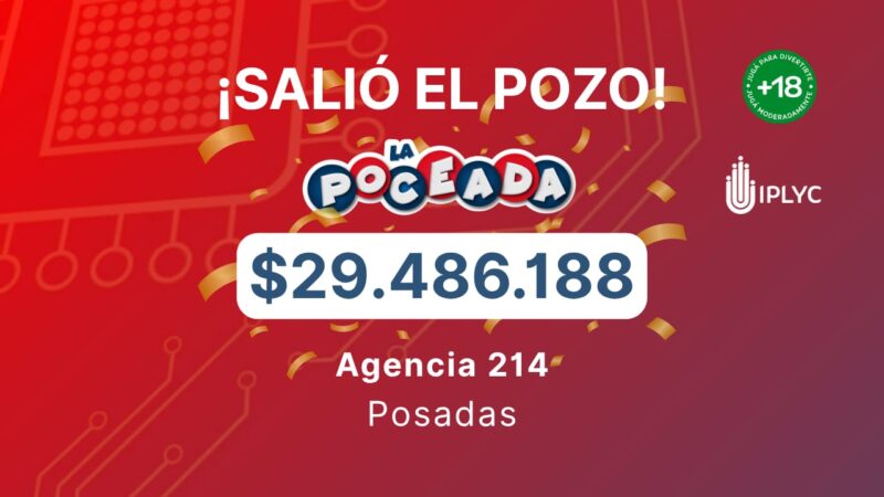 La Poceada premió a un posadeño con casi 30 millones de pesos