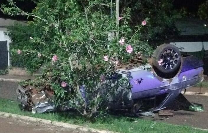 Vuelco en pleno centro de General Alvear