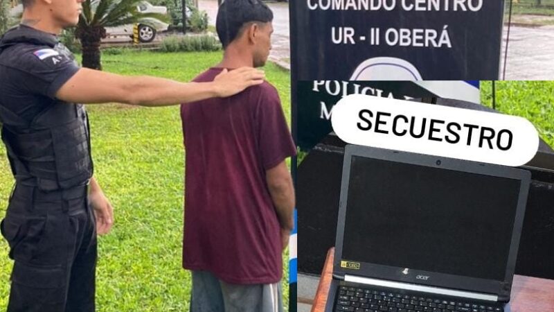 Otra vez un Fraga: fue liberado el viernes y hoy cayó por el robo de una netbook