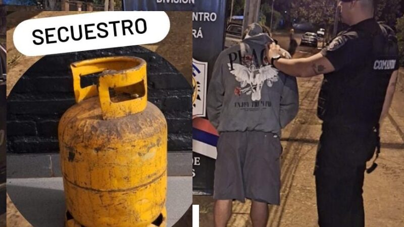 Robó una garrafa y hasta una ventana de un departamento: otra vez el “Gordo” Ayala