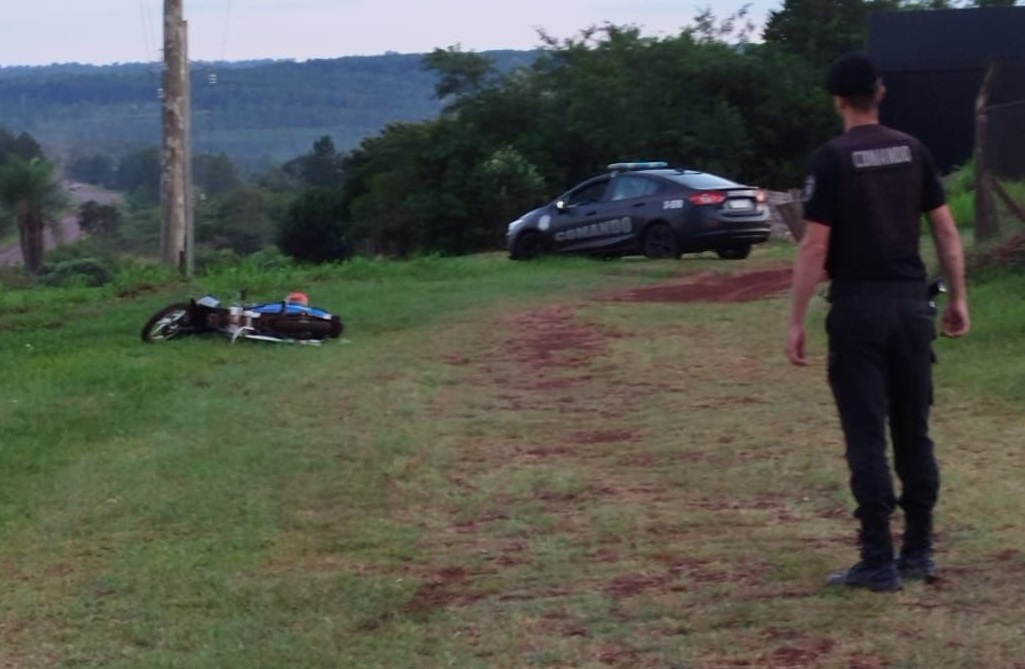 Campo Viera: un chico de 14 años despistó con la moto y resultó con lesiones