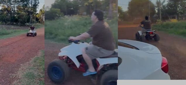 Vecinos de barrio Kleiven alertaron por imprudente en cuatriciclo