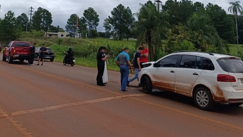 Choque sin heridos frente al Club de Cazadores de Oberá