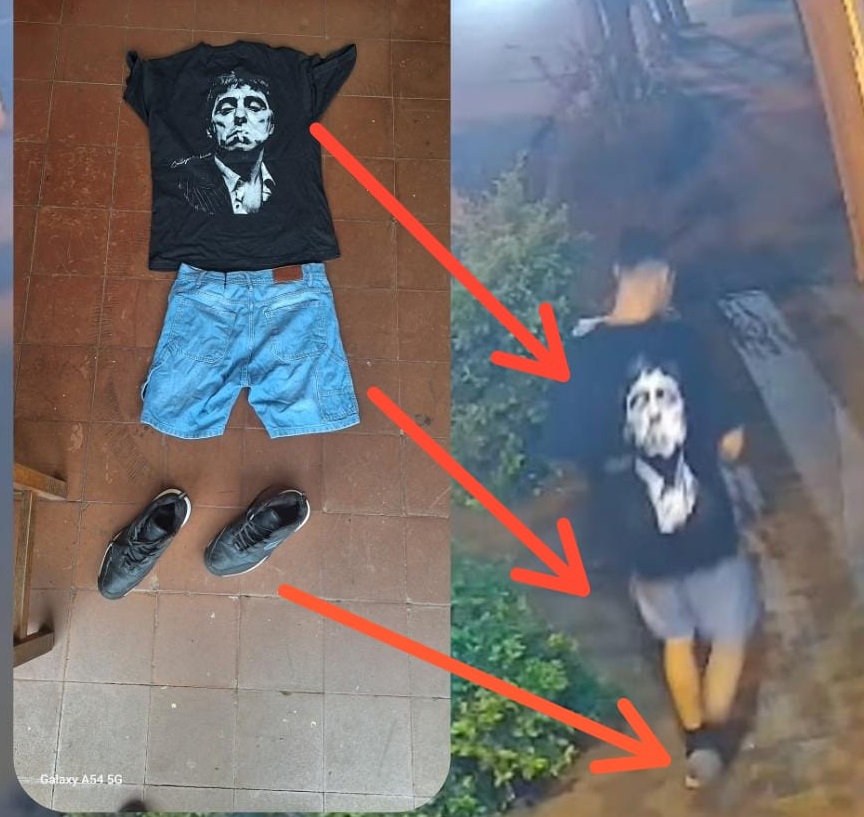 Robó en una casa y lo descubrieron por una remera de “Cara cortada”: fue detenido