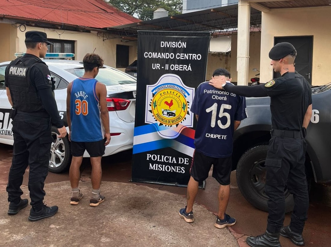 Hermanos y ladrones: fueron grabados robando en la casa de una jubilada de 83 años en Oberá