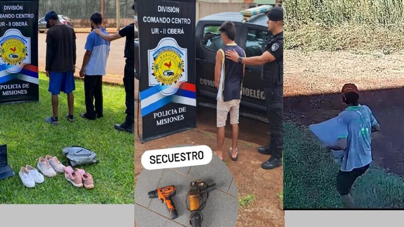 Liberaron a ocho ladrones con antecedentes: a cuidarse el fin de semana largo en Oberá