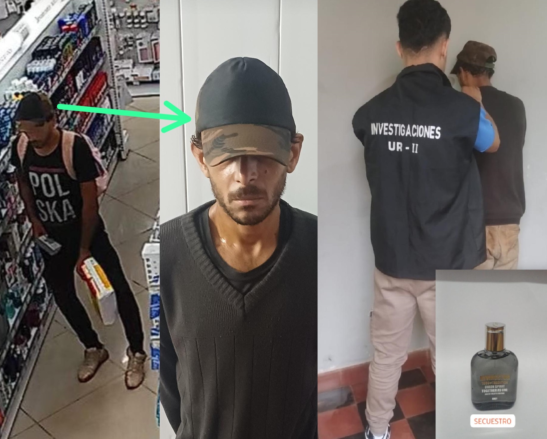 Fue grabado robando en una casa, después en Farmacity y terminó preso: tiene antecedentes