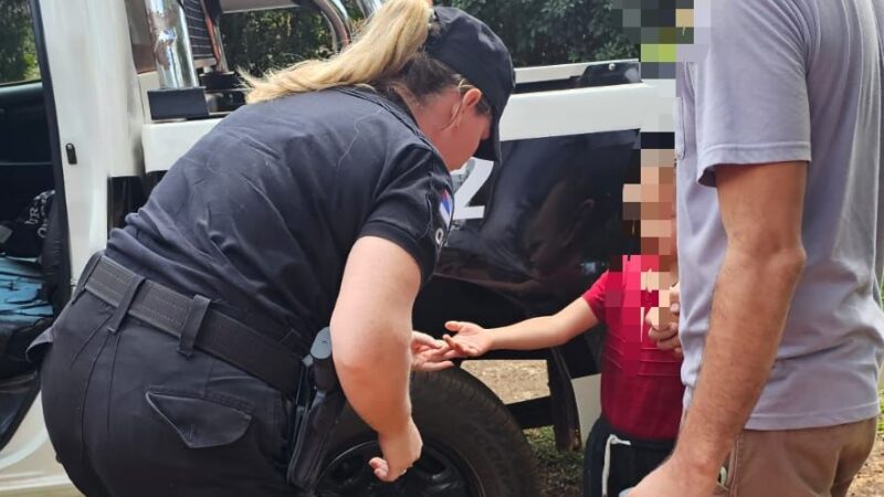 Un nene sufrió una reacción alérgica por la picadura de un gusano y fue trasladado en una patrulla al Hospital