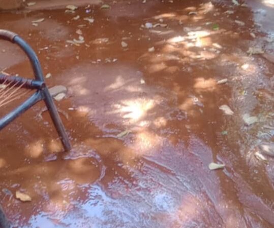 “Se rompió un caño en la vereda, la Celo vino a mirar y no hicieron nada”: desperdicio de agua en calle Serrano