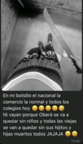 “Oberá se va a quedar sin niños”: reto viral, chicos armados y creciente violencia en redes