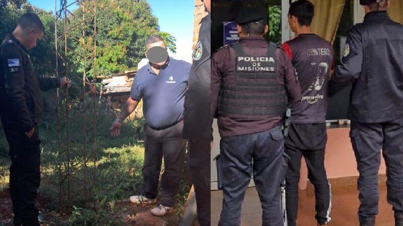 Drama de la droga en Oberá: denunció que su propio hijo le quiso robar la torre de agua