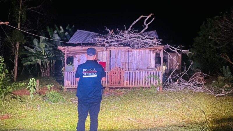 Una beba murió golpeada por una rama durante la tormenta