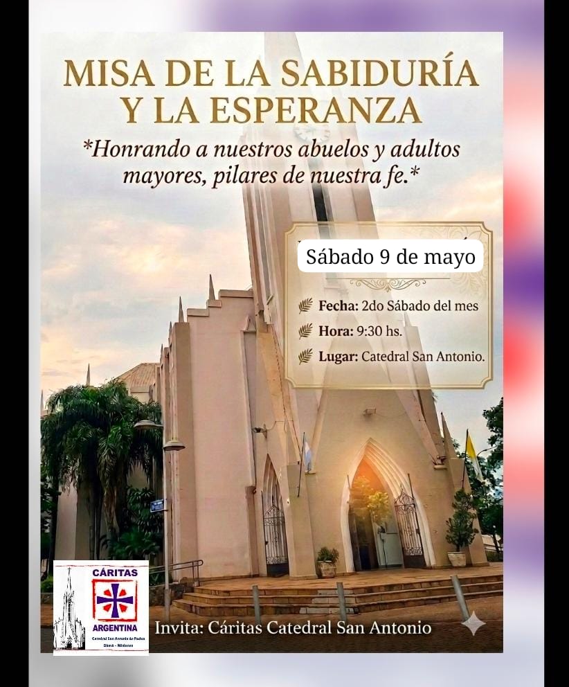 Misa para honrar a los abuelos y adultos mayores en Catedral San Antonio