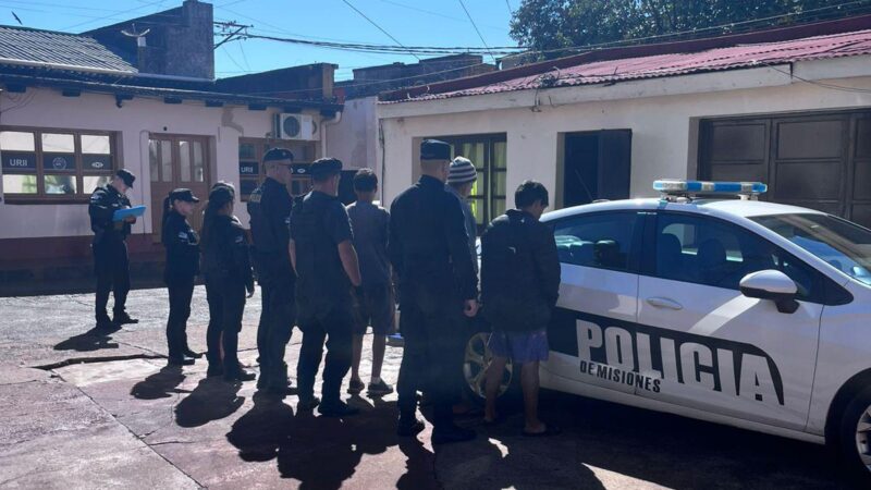 La policía detuvo a dos conocidos delincuentes obereños por robo en una casa